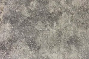 A light and dark grey marble with light veins.