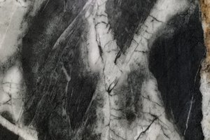 A black and white granite with bold contrast.