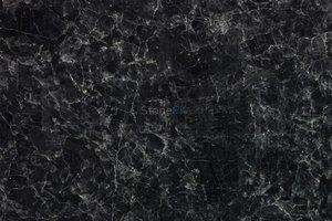 A black granite with white veins