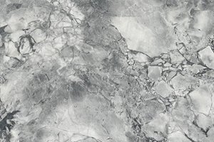 A light gray granite with cloudy movement and darker gray veining.