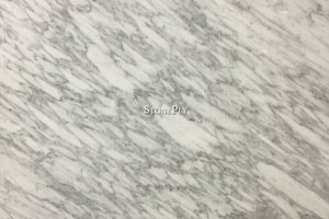 Soft white marble with flowing grey veining