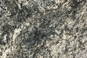 A  black granite with beige veining