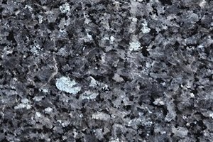 A deep charcoal granite with fine blue and silver flecks.