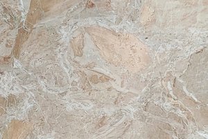 A warm beige marble with soft white banding and subtle cream veining.