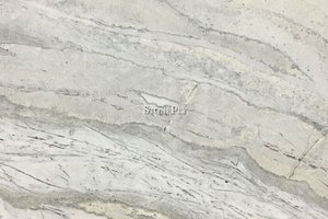 White marble with beige and grey striping