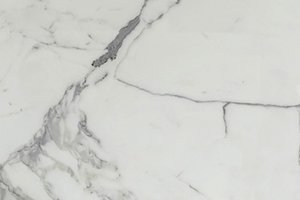 A white marble with bold gray veining and soft tonal variation.