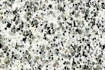 A light grey granite with a mix of black and grey.