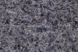 A medium grained, grey and blue granite.