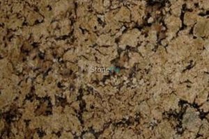 A gold and black granite.