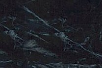 A black marble with a white vein pattern.