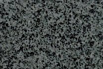 A dark grey granite with a fine grained texture.