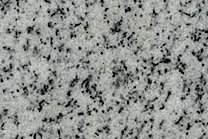 A grey granite with a black spoted pattern.