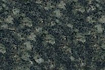 A dark green granite with a black grained texture.